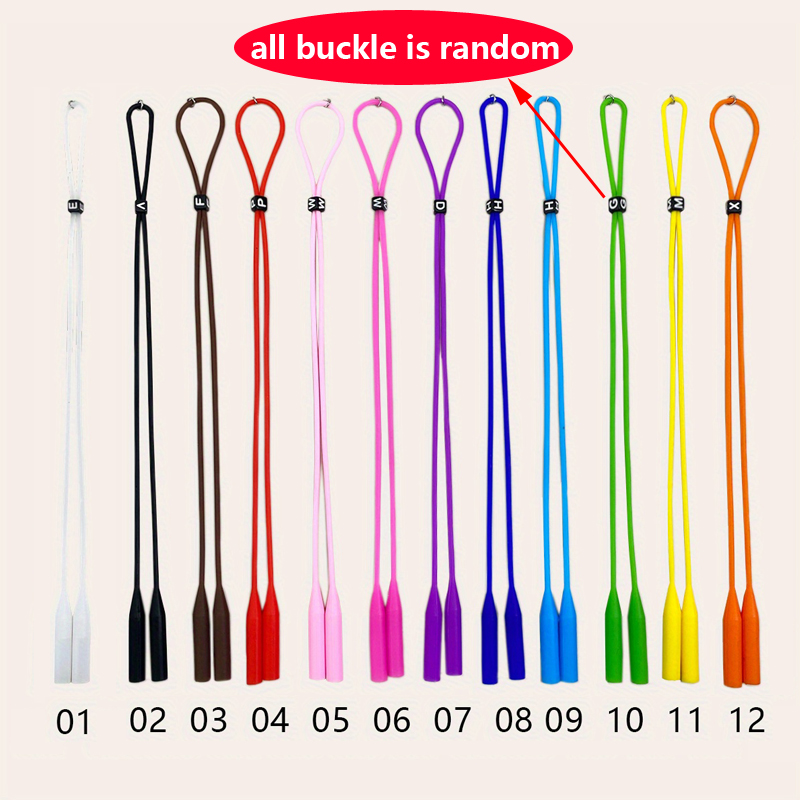 Sunglass Retainer Cord - 12pçs/24pçs retentor de óculos esportivos, cor