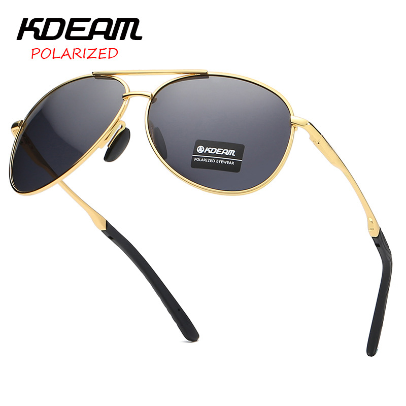 Kdeam marca preto piloto óculo - Sunglasses Aviator Polarized avaliação e preço