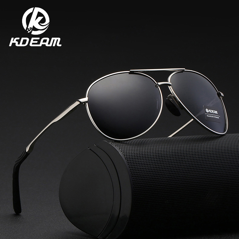 Kdeam marca preto piloto óculo - Sunglasses Aviator Polarized avaliação e preço