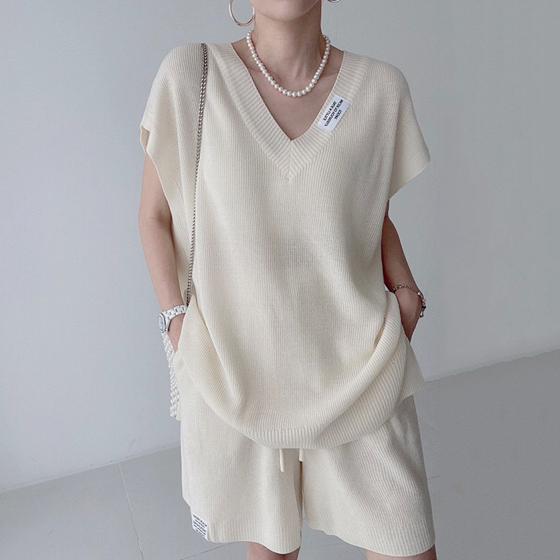 Conjunto Feminino de Duas Peça - Short Linen Drawstring avaliação e preço