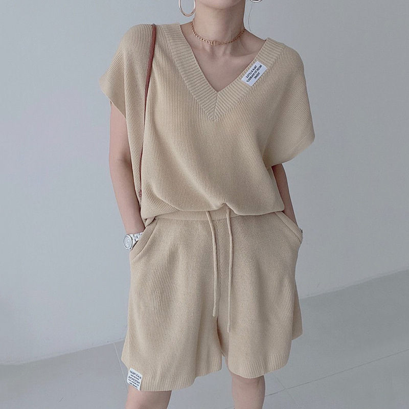 Conjunto Feminino de Duas Peça - Short Linen Drawstring avaliação e preço