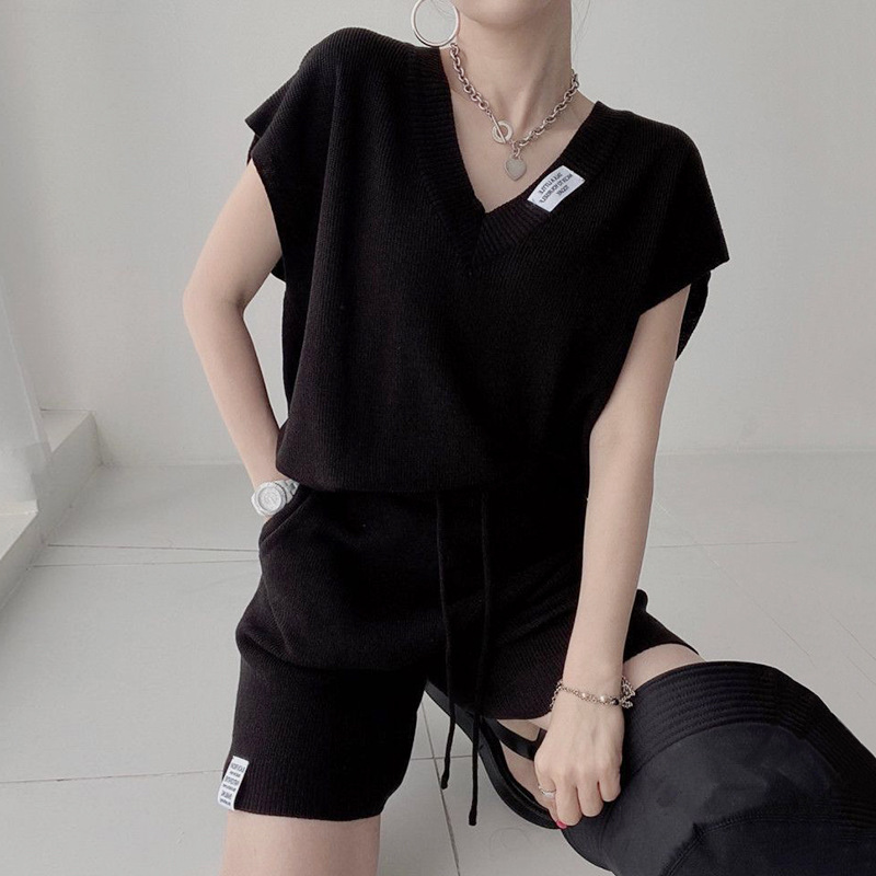 Conjunto Feminino de Duas Peça - Short Linen Drawstring avaliação e preço